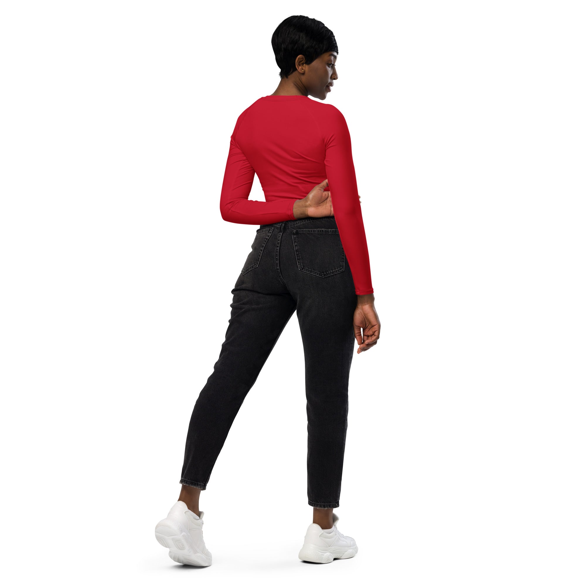Not a Christmas Pajamas Cropped Top. Christmas Colors Streetwear or Activewear. WickedYo.